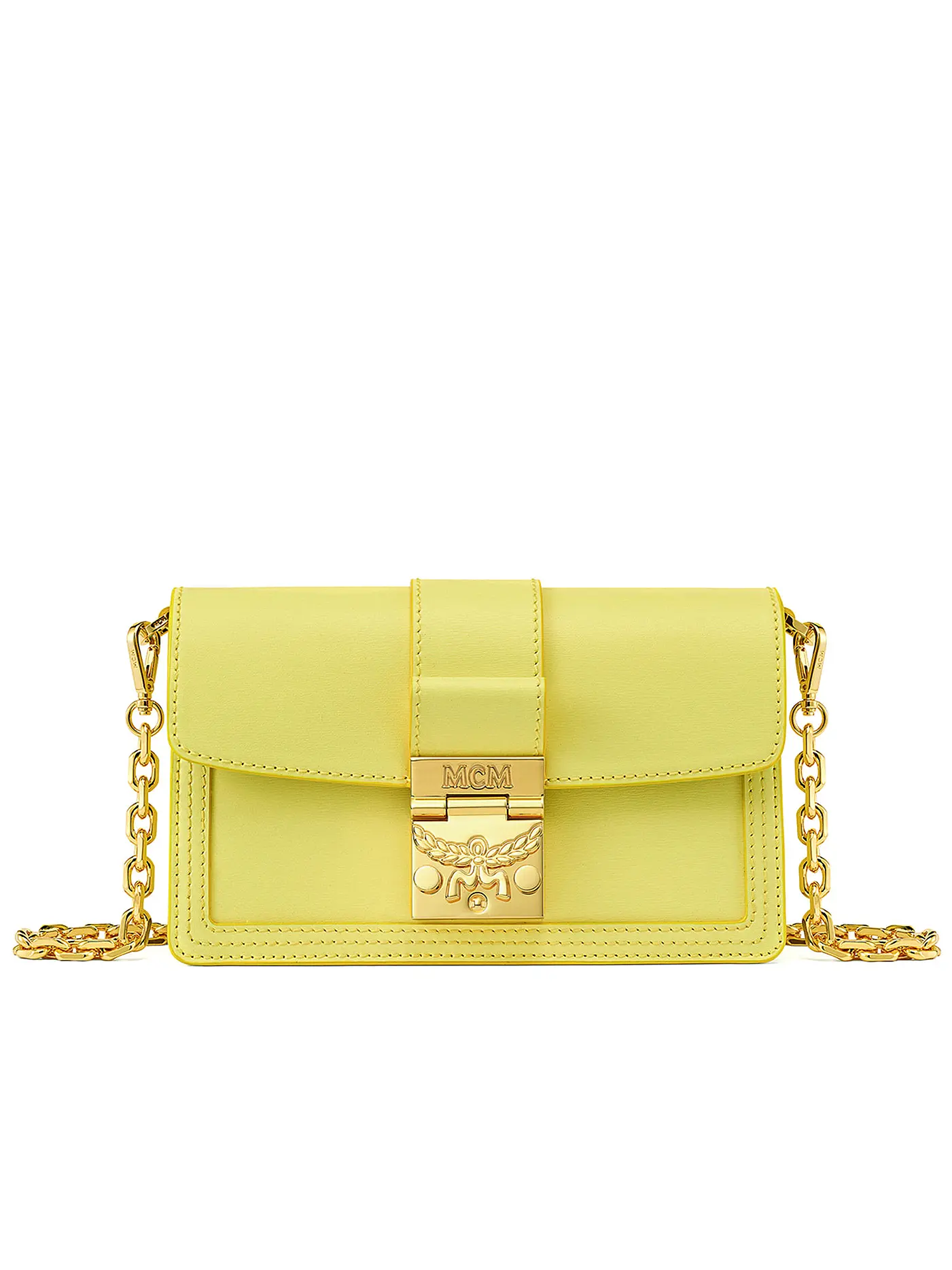 MCM | Ledertasche - Mini Bag Gretl | gelb